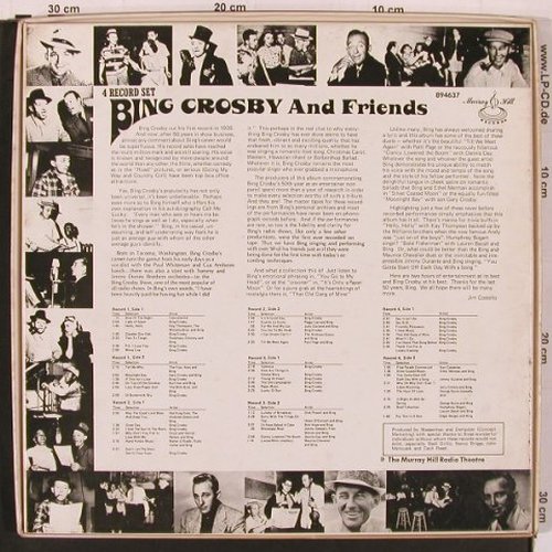 Crosby,Bing & his Friends: The Murray Hill Radio Theatre pres., Murray Hill(894637), US Box,  - 4LP - X9948 - 15,00 Euro