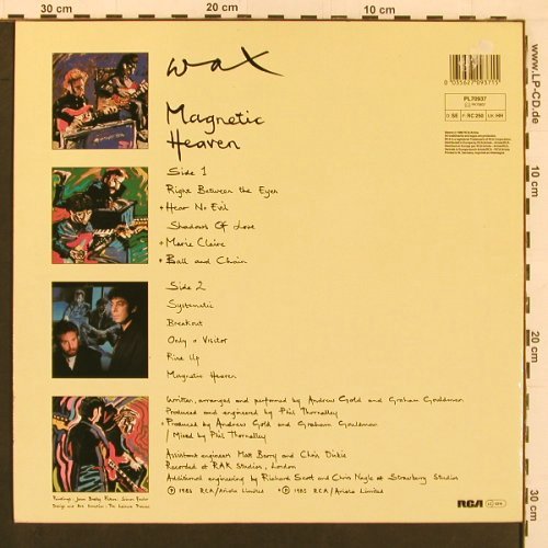 Wax: Magnetic Heaven, RCA(PL 70937), D, 1985 - LP - X9979 - 5,00 Euro