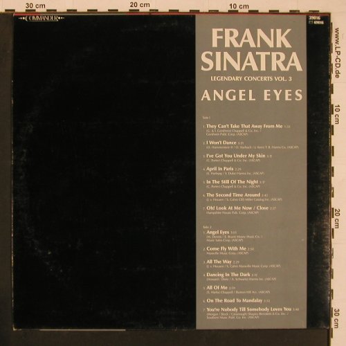 Sinatra,Frank: Legendary Concerts Vol.3 Angel Eyes, Commander(39016), D,  - LP - Y106 - 6,00 Euro
