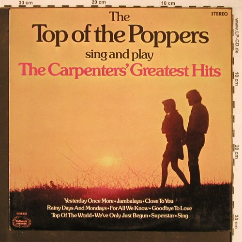 Top Of The Poppers sing and play: The Carpenter's Greatest Hits, Hallmark(SHM 838), UK, 1975 - LP - Y1134 - 6,00 Euro