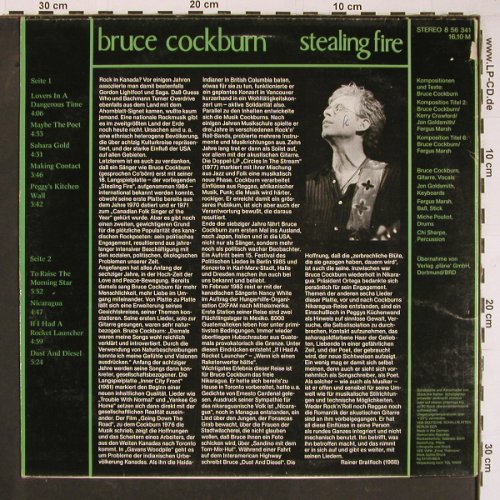 Cockburn,Bruce: Stealing Fire, m-/vg+, Amiga(8 56 341), DDR, 1988 - LP - Y1136 - 5,00 Euro