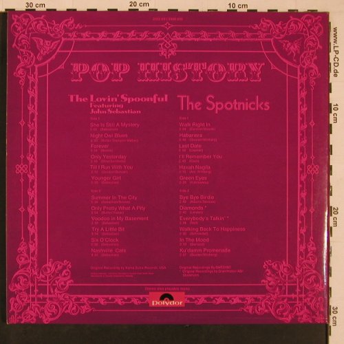 Lovin'Spoonful & Spotnicks: Pop History,Foc, Polydor(2335 031/2488 0), D,  - 2LP - Y121 - 7,50 Euro