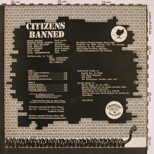 Citizens Banned: Wall To Wall, Chestnut(CHER 1), UK, 1981 - LP - Y1229 - 6,00 Euro