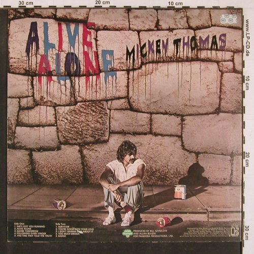 Thomas,Mickey: Alive Alone, Elektra(5E-530), US, 1981 - LP - Y1268 - 6,00 Euro
