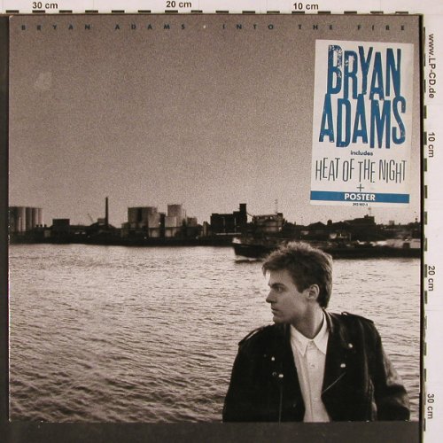 Adams,Bryan: Into The Fire,Facts, Poster, 2xFoto, AM(393907-1), D, 1987 - LP - Y1273 - 9,00 Euro