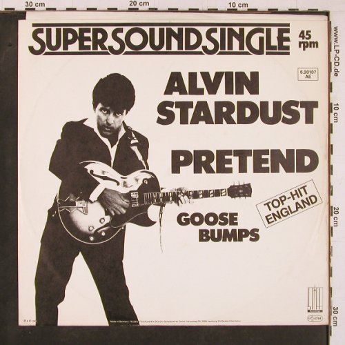 Stardust,Alvin: Pretend / Goose Bumps, Stiff(6.20107 AE), D, 1981 - 12inch - Y1351 - 4,00 Euro