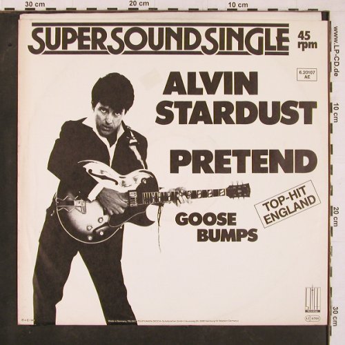 Stardust,Alvin: Pretend / Goose Bumps, Stiff(6.20107 AE), D, 1981 - 12inch - Y1351 - 4,00 Euro
