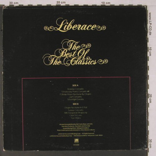 Liberace: The Best Of The Classics, AVI Records(6054), US, 1978 - LP - Y1567 - 7,50 Euro