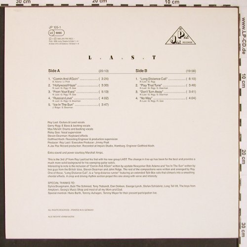 Last,Roy: Comin And A'Goin, PAX JAX Records(JP 105-1), D, 1989 - LP - Y172 - 12,50 Euro