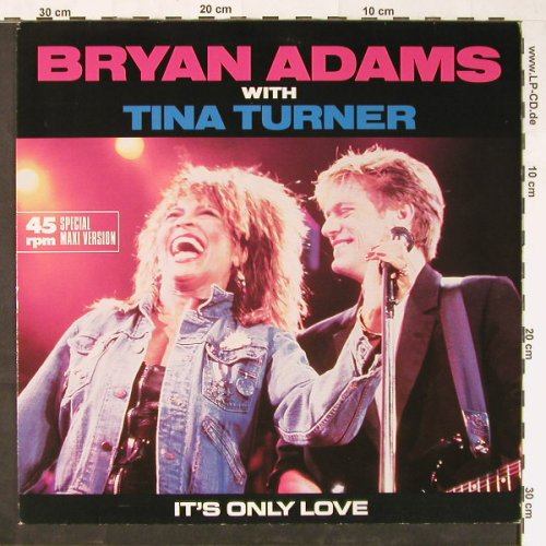 Adams,Bryan  with Tina Turner: It's Only Love*2(Live)+1, AM(392 060-1), D, 1985 - 12inch - Y1756 - 4,00 Euro