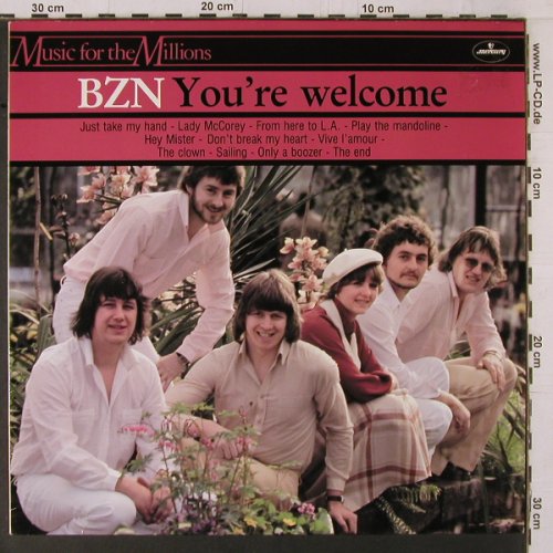 BZN: You're Welcome, Mercury(6375 477), UK, 1978 - LP - Y1808 - 5,00 Euro