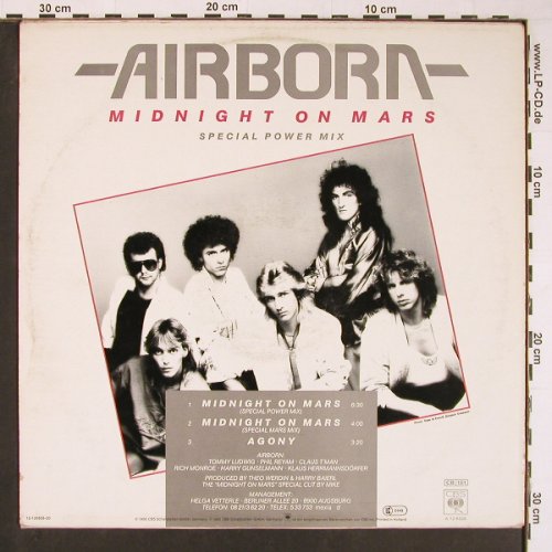 Airborn: Midnight On Mars*2+1, m-/vg+, CBS(A 12.6826), NL, 1986 - 12inch - Y193 - 3,00 Euro