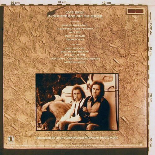 Cate Bros.: In One Eye And Out The Other, Asylum(AS 53 049), D, 1976 - LP - Y2250 - 7,50 Euro
