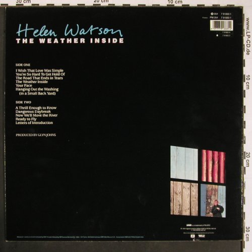 Watson,Helen: The Weather Inside, Columbia(7 91883 1), EEC, 1989 - LP - Y234 - 6,00 Euro