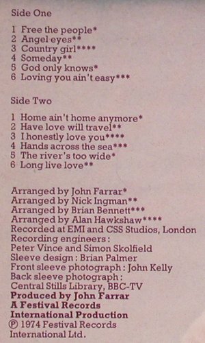 Newton-John,Olivia: Long Live Love, EMI(C 062-95 394), D, 1974 - LP - Y2537 - 6,00 Euro