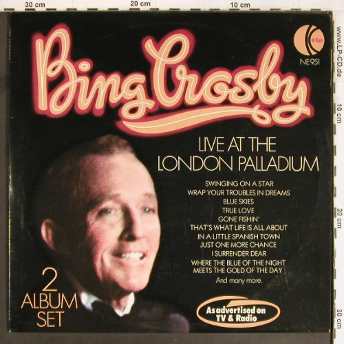 Crosby,Bing: Live At The London Palladium,Foc, K-tel(NE 951), UK, 1976 - 2LP - Y2809 - 7,50 Euro
