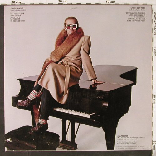 John,Elton: Here And There, Live London/N.Y., MCA(MCA-2197), US, co, 1976 - LP - Y2937 - 6,00 Euro