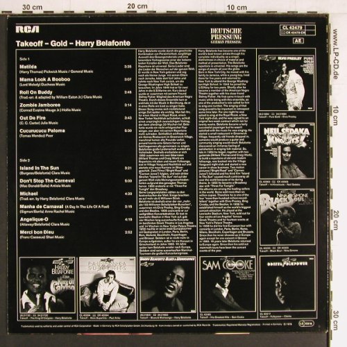 Belafonte,Harry: Take Off!-Gold, RCA(CL 42479), D, 1978 - LP - Y2990 - 6,00 Euro