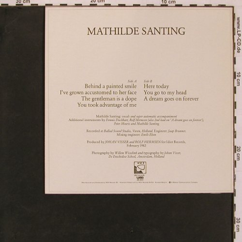 Santing,Mathilde: Same, Idiot / WEA(28.333), NL, 1982 - 10inch - Y29 - 5,00 Euro