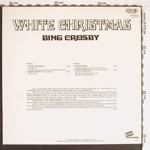 Crosby,Bing: White Christmas (1970) +3, MCA(257 325-0 LB), D, 1989 - 12inch - Y3245 - 4,00 Euro