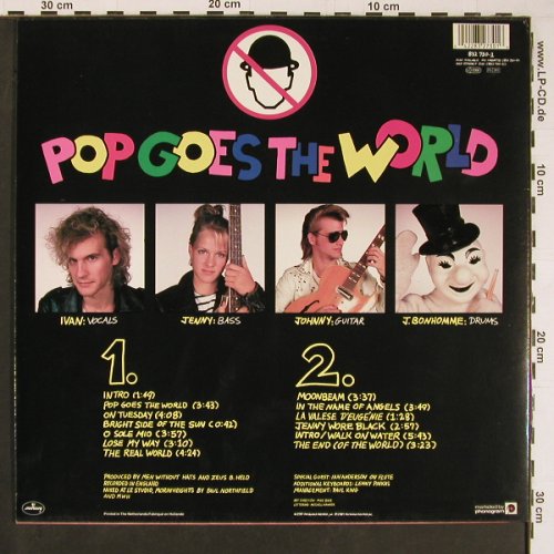 Men Without Hats: Pop Goes The World, Mercury(832 730-1), NL, 1987 - LP - Y515 - 5,00 Euro