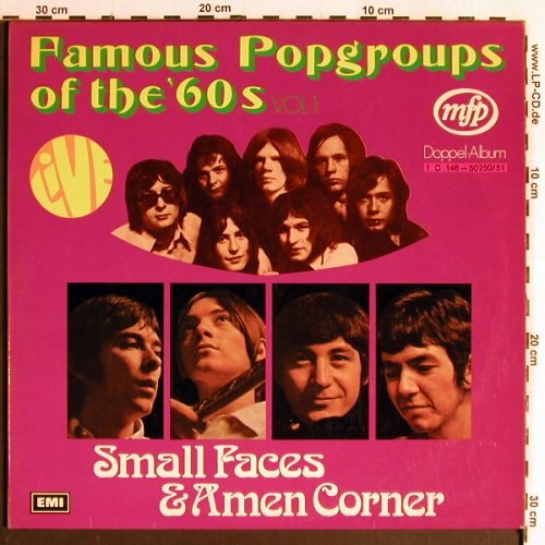 Small Faces & Amen Corner: Famous Popgroups of the60s Vol1, MFP(1 C146-50250/51), D,Ri,Live,  - 2LP - Y6696 - 9,00 Euro