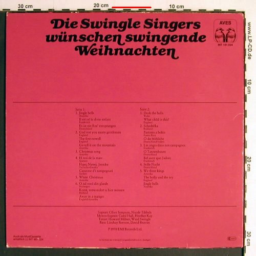 Swingle Singers: wünschen swingende Weihnachten, Aves(INT 161.524), D,m /vg+, 1978 - LP - Y6815 - 4,00 Euro