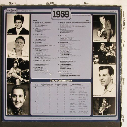 V.A.30 Years Popmusic: 1959-Guy Mitchel...Johnny&t.Hurrica, S*R(46 209 3), D, m /vg+, 1984 - LP - Y7147 - 5,00 Euro