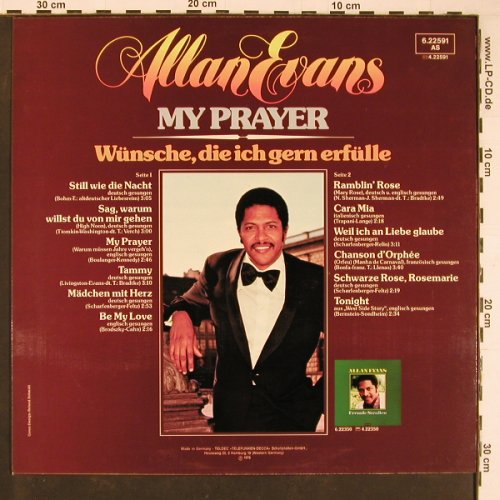 Evans,Allen: My Prayer, Decca(6.22591), D, 1976 - LP - Y718 - 6,00 Euro