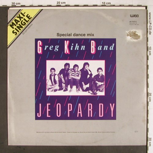 Kihn Band,Greg:&nbsp;Jeopardy*2(sp.dance mix+instr), Beserkley (96-7932-0), B, m-/vg+, 1983 Typ:&nbsp;12" Best.-Nr.:&nbsp;Y9105 Preis:&nbsp; 3,00 Euro