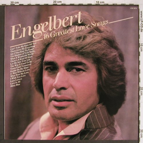 Engelbert: 16 Greatest Love Songs, Contour(CN 2070), UK, Ri,  - LP - Y9249 - 5,00 Euro