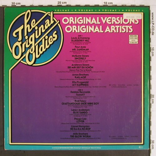 V.A.Original Oldies Vol.1: L.Armstrong... Mills Brothers, MCA(0052.050), D, 1978 - LP - Y9450 - 5,00 Euro