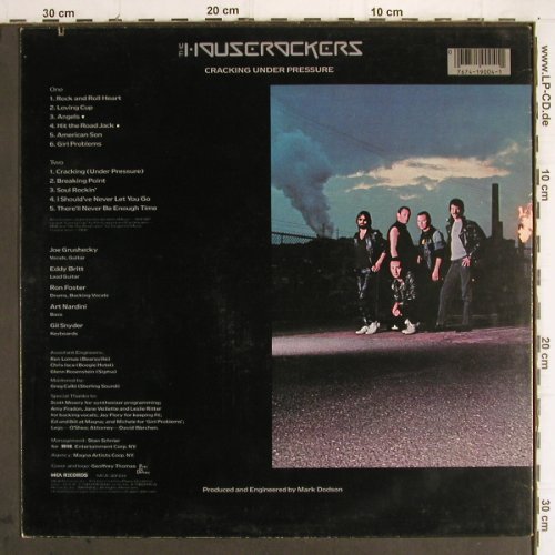 Houserockers:&nbsp;Cracking Under Pressure, MCA (MCA39004), US, co, 1983 Typ:&nbsp;LP Best.-Nr.:&nbsp;Y9781 Preis:&nbsp; 2,00 Euro