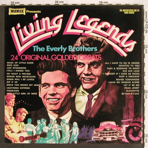 Everly Brothers:&nbsp;Living Legends, Warwick (WW 5027), UK, 1972 Typ:&nbsp;LP Best.-Nr.:&nbsp;Y9931 Preis:&nbsp; 6,00 Euro