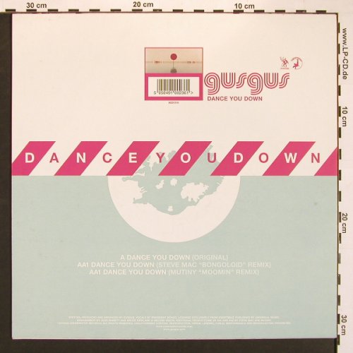 Gus Gus: Dance you Down *3, Underwater Records(H20 019), UK, 2002 - 12inch - A4150 - 3,00 Euro