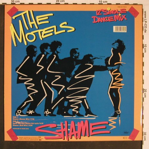 Motels: Shame *2 dance mix / Shame, Capitol(K060-20 0745 6), EEC, Facts, 1985 - 12inch - C8298 - 3,00 Euro