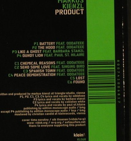 Kienzl,Markus: Product, Klein Records(KL068), D, 2005 - LP - F2344 - 17,50 Euro