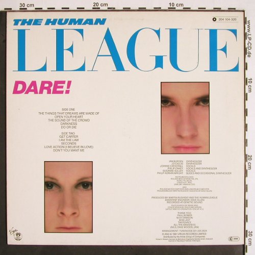 Human League: Dare!, Virgin (204 104-320), D, 1981 Typ: LP Best.-Nr.: V1914 Preis: 5,00 Euro