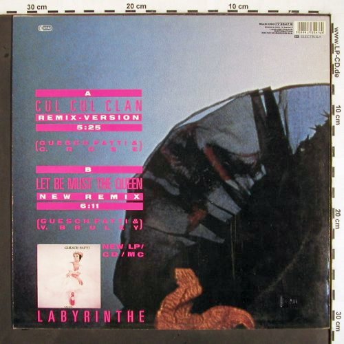 Patti,Guesch: Cul Cul Clan rmx 5:25+1, EMI (17 3547 6), EEC, 1988 Typ: 12" Best.-Nr.: V2043 Preis: 3,00 Euro