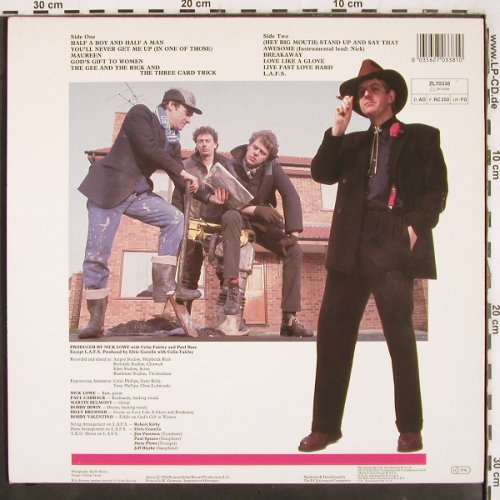 Lowe,Nick and his Cowboy Outfit: All New Material, RCA Rivera Global (ZL70338), D, 1984 Typ: LP Best.-Nr.: V3262 Preis: 7,50 Euro