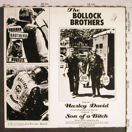 Bollock Brothers: Harley David Son of a Bitch*2, Play It Again Sam(BiaS 36), D,  - 12inch - X2266 - 4,00 Euro