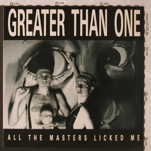 Greater Than One: All the Masters Licked Me, VG+/m-, Side Effects Record(SER 10), UK, 1987 - LP - X2661 - 7,50 Euro