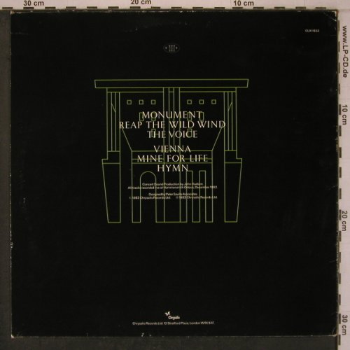 Ultravox: Monument The Soundtrack, Chrysalis(CUX 1452), UK,m-/vg+, 1983 - LP - X7780 - 5,00 Euro