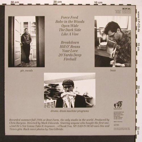 My Dad Is Dad: Peace Love & Murder, Houses In Motion(06173 08), D, 1990 - LP - X8284 - 9,00 Euro