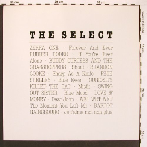 V.A.The Select: Misfits,Rubber Rodeo,Gainsbourg, Mercury, Promo(), D, Facts, 1987 - LP - X9269 - 6,00 Euro