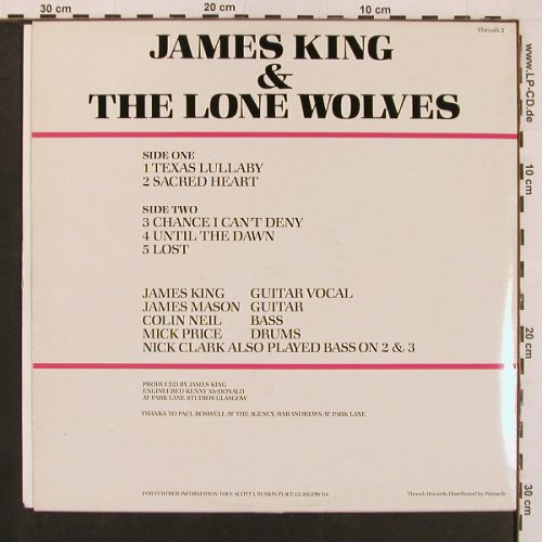 King,James & Lone Wolves: Texas Lullaby +4, EP, Thrush Rec.(Thrush 2), UK, 1983 - 12inch - X9983 - 5,00 Euro