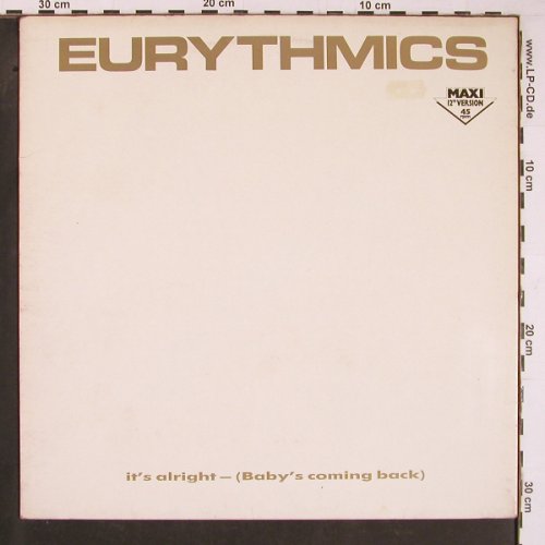 Eurythmics: It's Alright+2, RCA(PT 40376), D, 1985 - 12inch - Y1176 - 5,00 Euro
