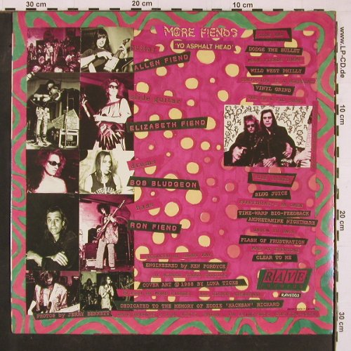 More Fiends: Yo Asphalt Head, Rave Record(RAVE 003), CDN, 1988 - LP - Y1333 - 7,50 Euro