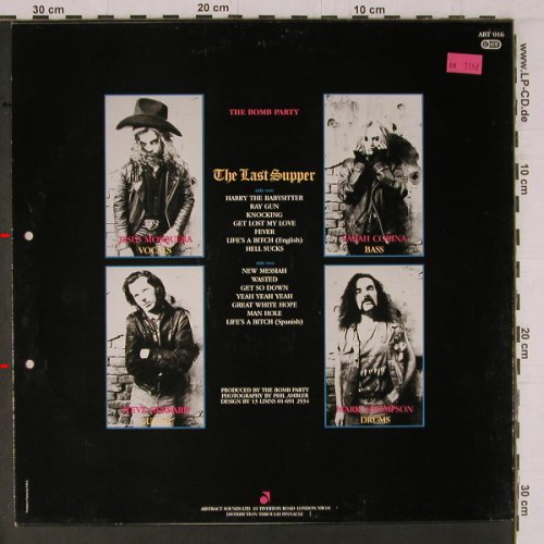 Bomb Party: Last Supper, Abstract Sounds(ABT 016), F, 2*co, 1986 - LP - Y1492 - 7,50 Euro