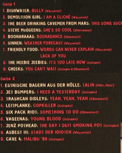 V.A.Too Hot To Handle: 18 Super Fucking Local Punk Bands, Home Sick(001), D, m-/vg+, 1996 - LP - Y1906 - 9,00 Euro